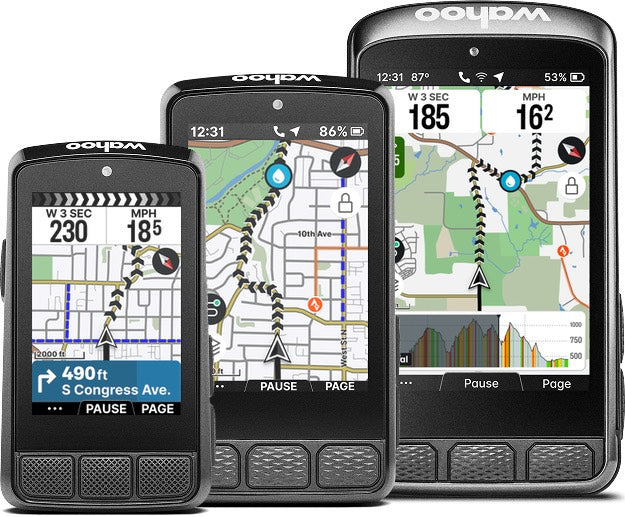 Bike Computer range from Wahoo ELEMNT
