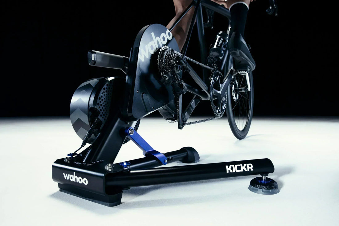 Bike Trainer from Wahoo in details in a studio 