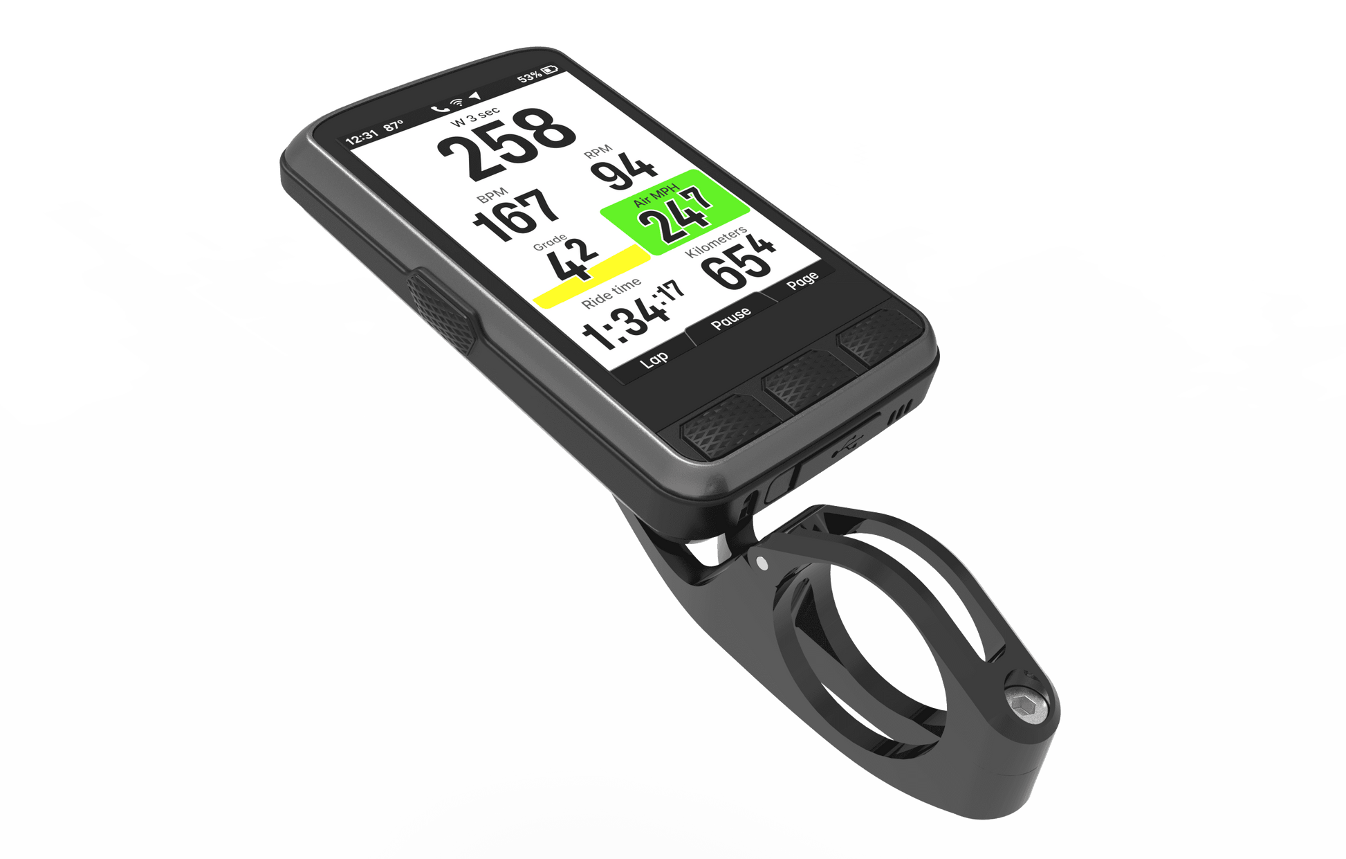 Wahoo ACE Bike Computer – GPS with Large Display for Easy Viewing Wahoo ACE Bike Computer – GPS with Large Display for Easy Viewing